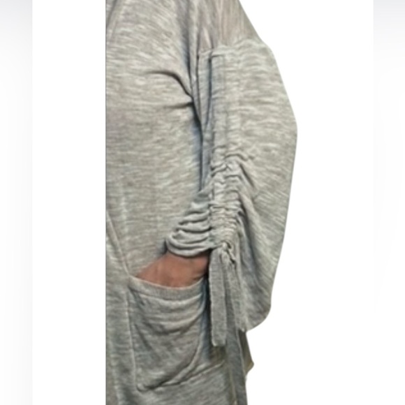 Nordstrom Trouvé linen blend open cardigan - Picture 4 of 10